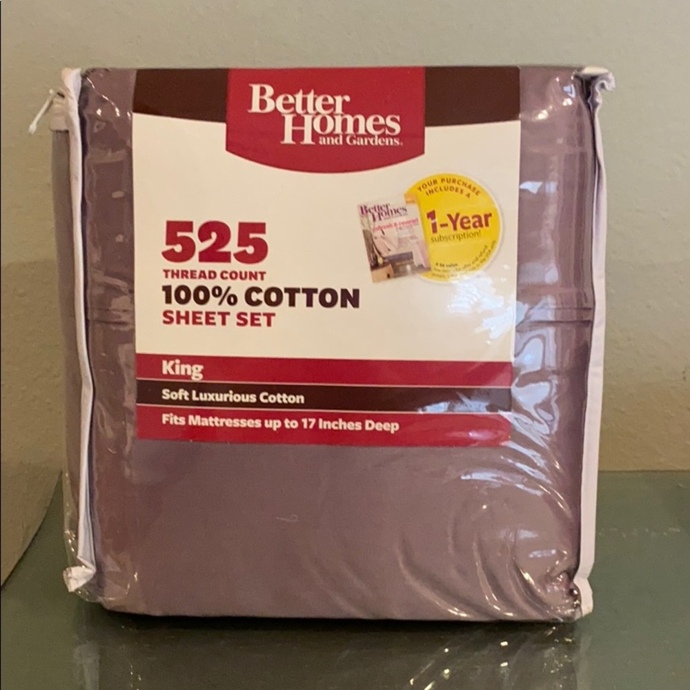 King Size Sheets (Mauve)